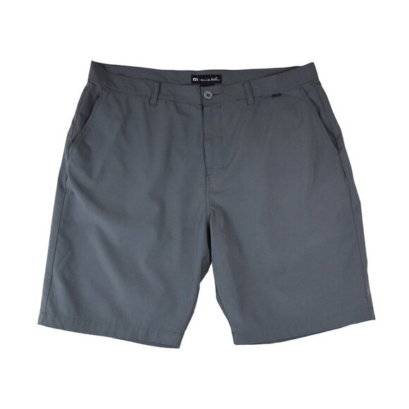 Travis Mathew Men's Gray Performance Shorts 40 Classic Fit Tech Stretch Golf - Picture 1 of 8